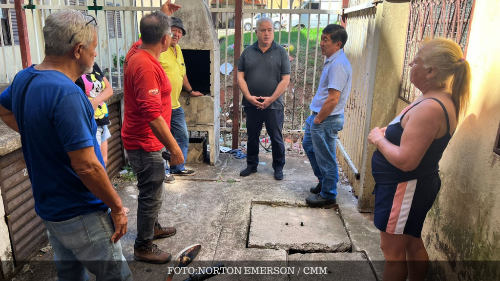Técnicos do CDHU realizam levantamento técnico no conjunto habitacional Paulo Lúcio&nbsp;Nogueira