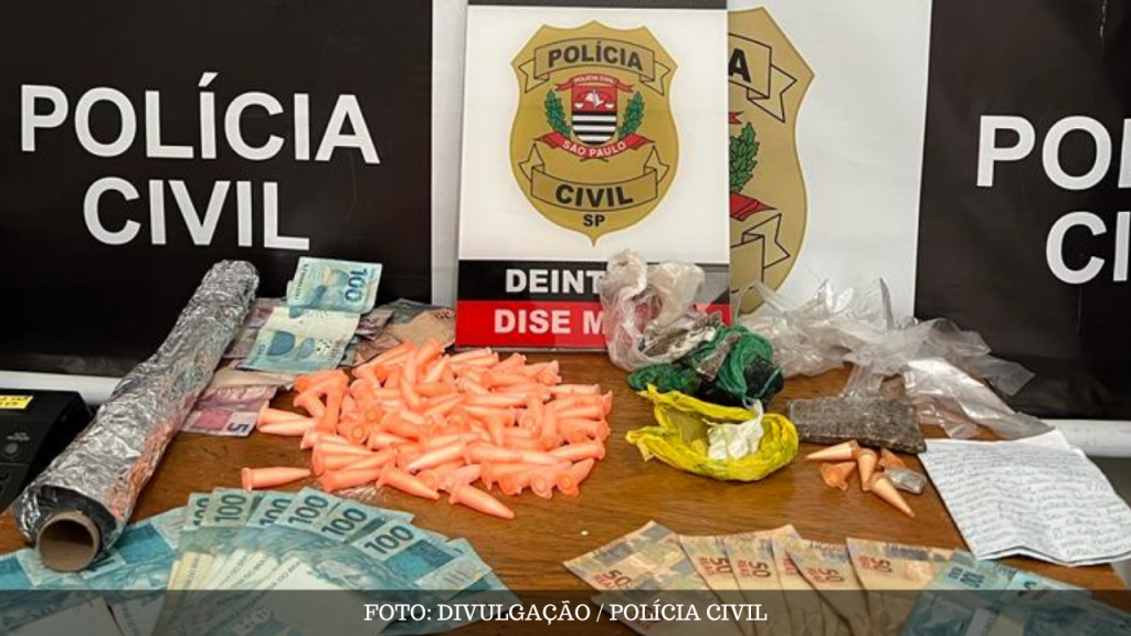 DISE apreende mais de 100 porções de cocaína, maconha e haxixe além  R$ 2 mil, um suspeito por tráfico foi preso nesta quarta-feira na zona&nbsp;Norte