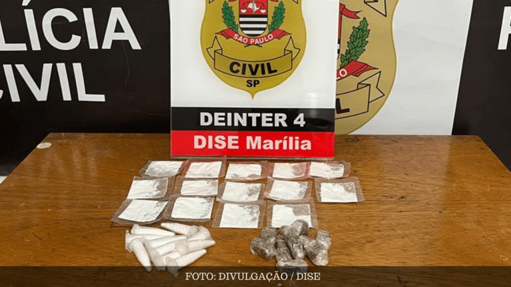 Suspeito de tráfico de drogas é preso pela DISE na zona Norte de&nbsp;Marília