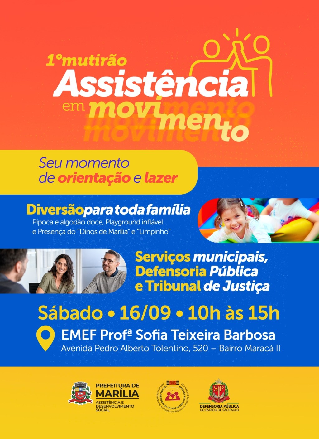 Marília realizará ‘Mutirão Assistência em Movimento’ no&nbsp;Maracá