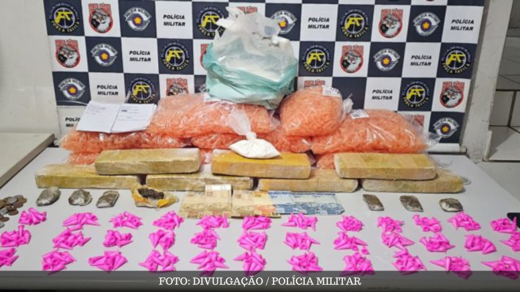 PM apreende grande quantidade do drogas com adolescente na zona Sul de&nbsp;Marília