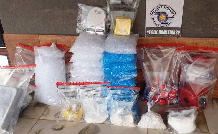 Chácara do tráfico é desmantelada pela Polícia Militar, mais de 12 quilos de cocaína foram&nbsp;apreendidos