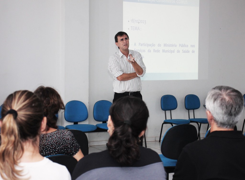 Promotor de Justiça participa de qualificação dos membros do Conselho Municipal de Saúde&nbsp;(Comus)