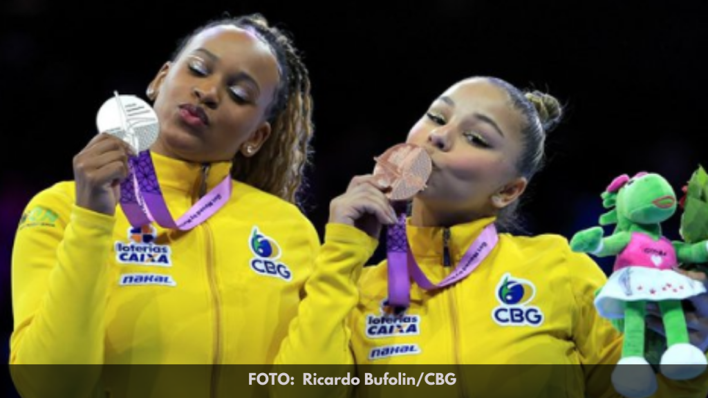 Dobradinha brasileira no Pódio do Mundial de Ginástica Artística na&nbsp;Bélgica