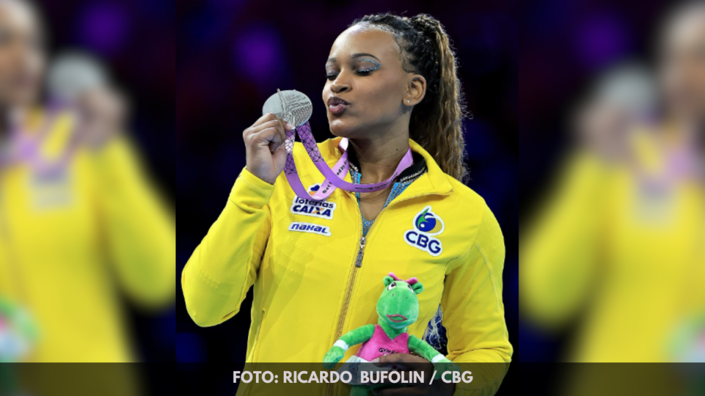 Ginasta brasileira Rebeca Andrade conquista prata no Mundial de Ginástica Artística na&nbsp;Bélgica