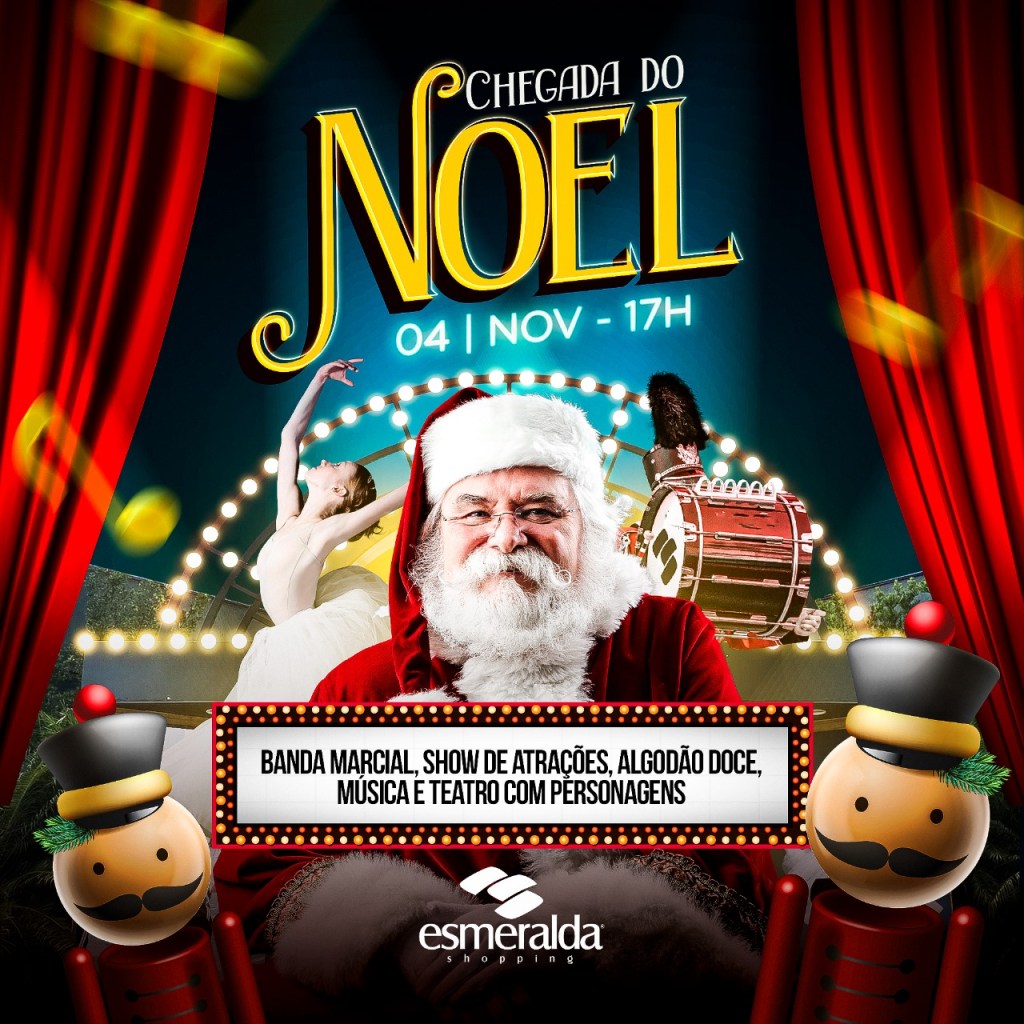 Esmeralda Shopping Promove Triunfal Chegada do Papai Noel Neste&nbsp;Sábado