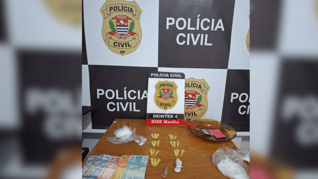 Polícia Civil desmantela ponto de tráfico no Jardim Edison da Silva Lima zona Norte de&nbsp;Marília