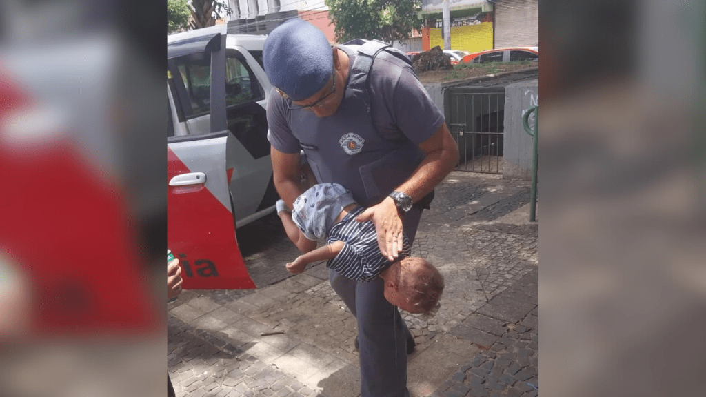 Herói: Policial Militar Salva Bebê Engasgado na Região Central de&nbsp;Bauru