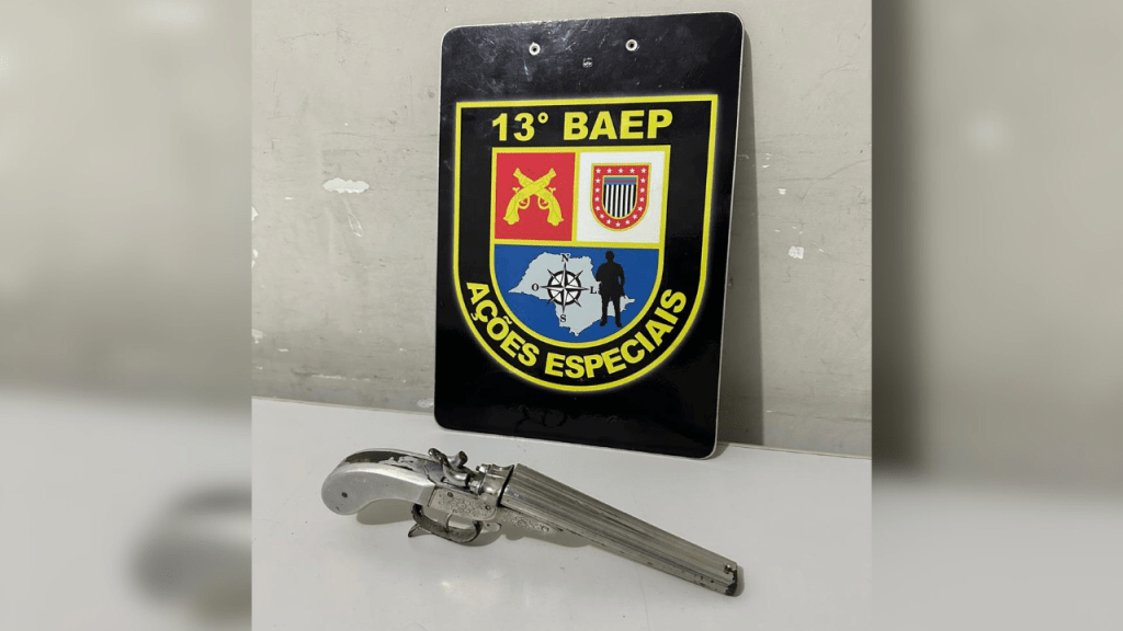 Jovem é Preso pela PM com Garrucha na zona Sul de&nbsp;Marilia