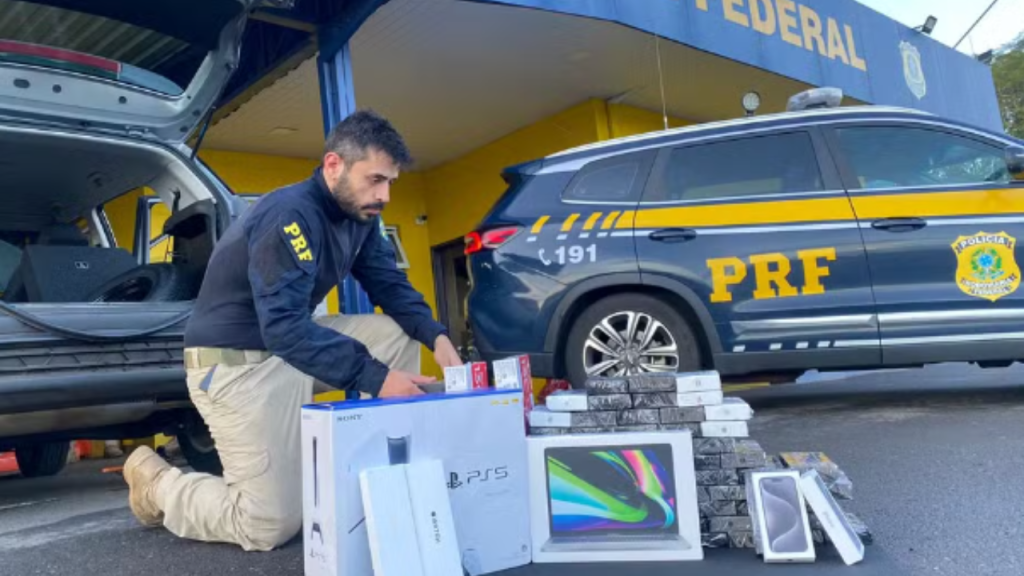 PRF Apreende Carga Ilegal de Celulares e Eletrônicos Avaliada em R$ 500&nbsp;Mil