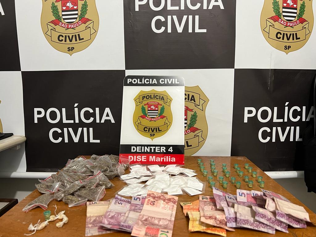 Operação Policial resulta na prisão de traficante e apreensão de Drogas na Vila Barros em&nbsp;Marília