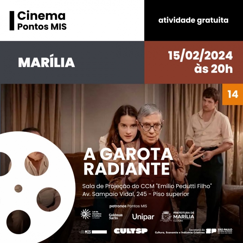 Filme francês que retrata a vida durante o nazismo, ‘A Garota Radiante’, será exibido nesta 5ª-feira, dia 15, na sala de&nbsp;projeção