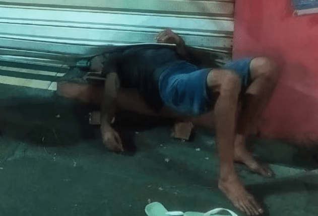 Homem fica entalado na porta ao tentar invadir e furtar pastelaria e acaba&nbsp;preso