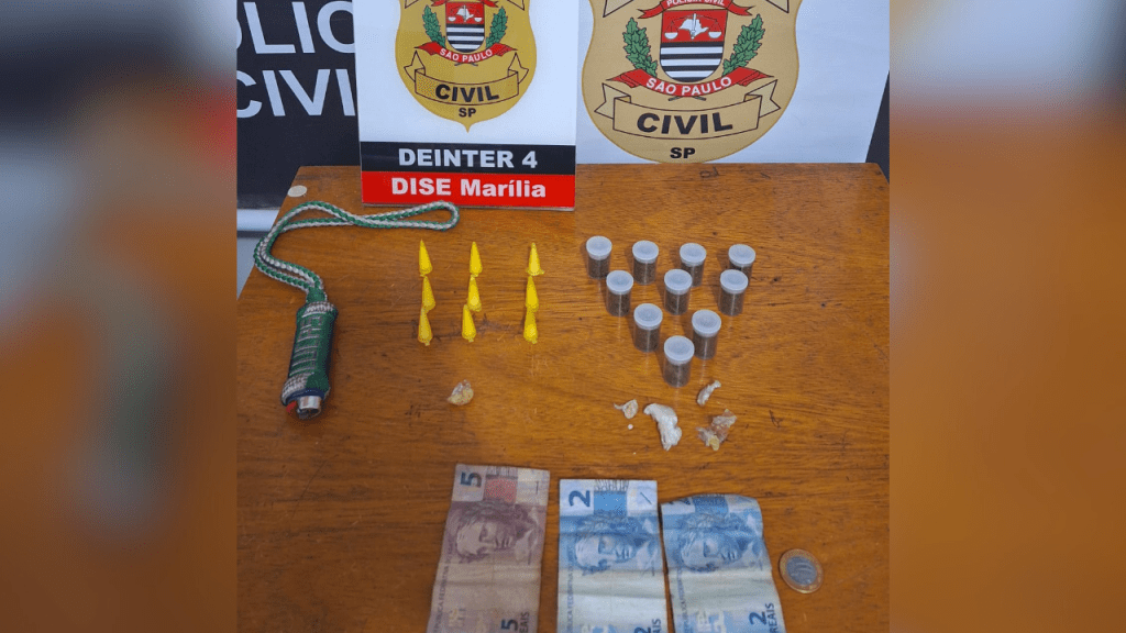 Homem de 31 anos é preso pela DISE suspeito de tráfico de drogas no Santa Antonieta em&nbsp;Marília