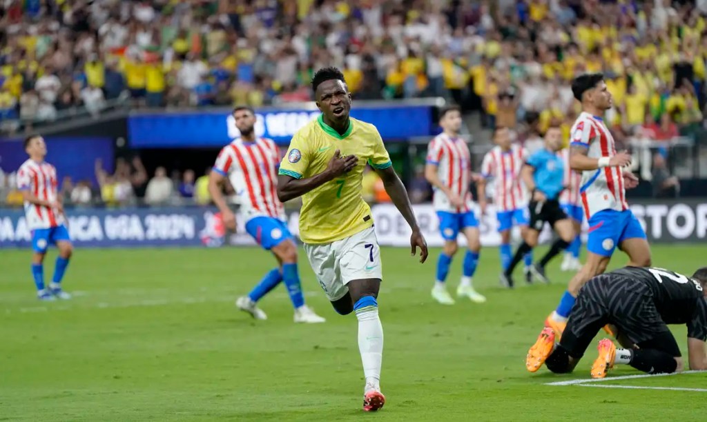 Vinicius Júnior brilha e Brasil derrota Paraguai na Copa&nbsp;América