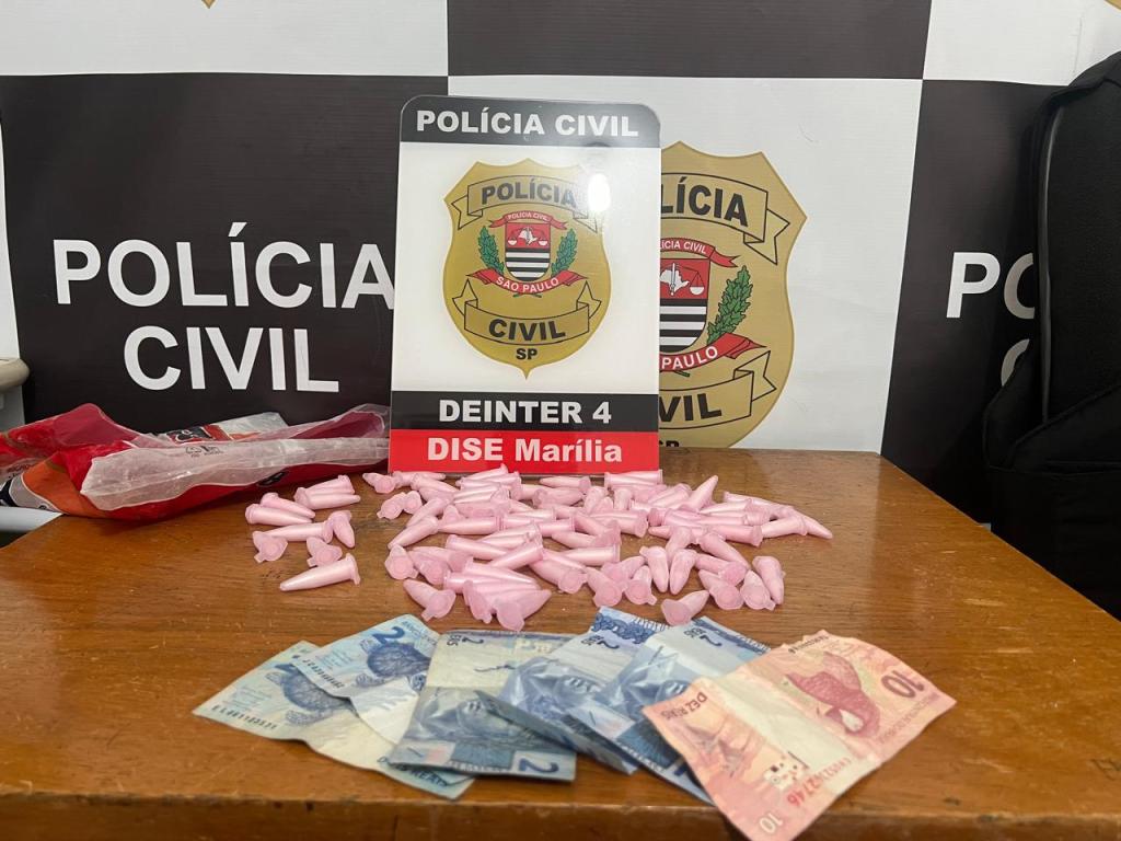 Polícia Civil prende traficante em flagrante no Argolo Ferrão em&nbsp;Marília
