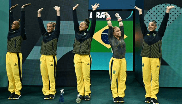 Equipe feminina conquista bronze inédito na ginástica artística em&nbsp;Paris