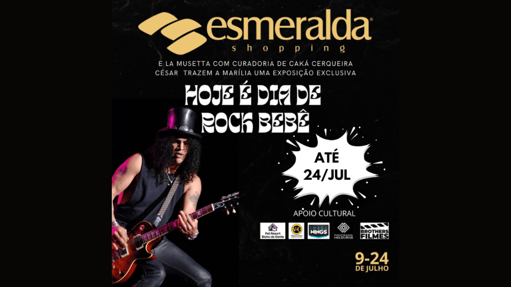Exposição “Hoje é dia de Rock Bebê” permanece no Esmeralda Shopping em Marília até o dia 24 de&nbsp;julho