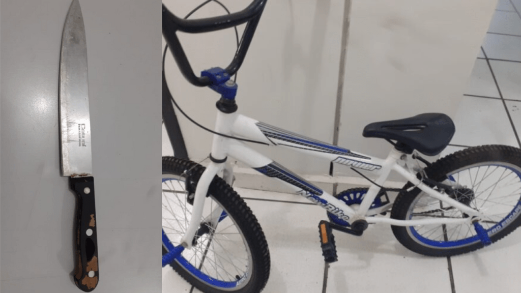 Armado com faca, homem invade residência rouba uma bicicleta e acaba detido pela vizinhança em&nbsp;Marília