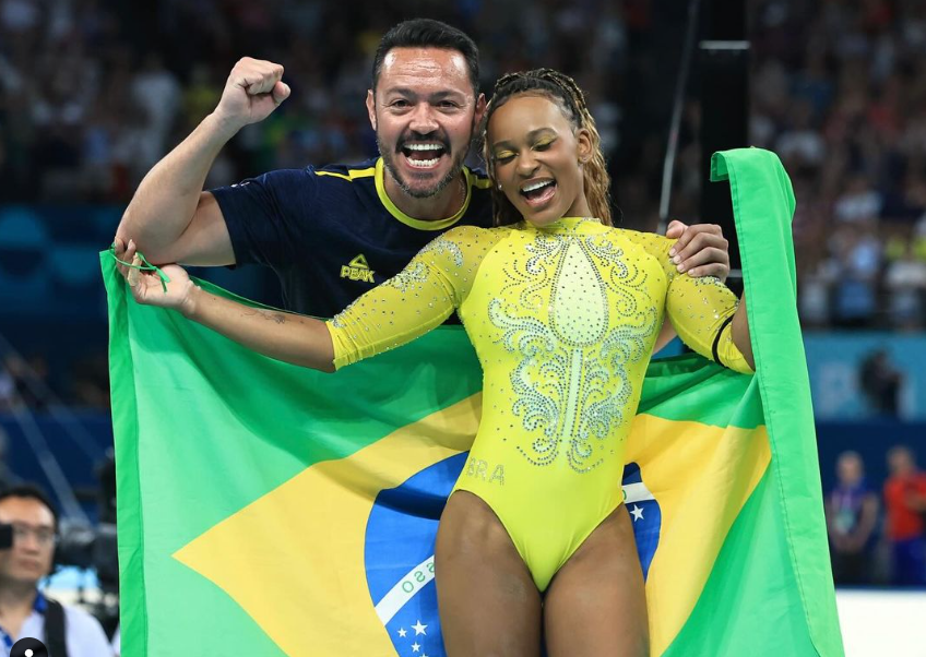 Rebeca Andrade é prata no individual geral na ginástica em&nbsp;Paris