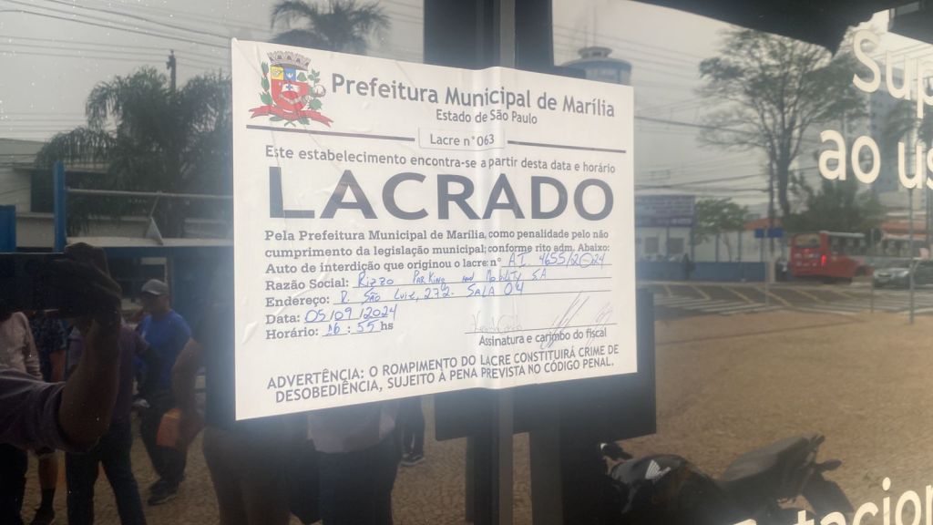Prefeitura de Marília Interdita Sede da Rizzo Parking por Descumprimento de Decisão&nbsp;Judicial