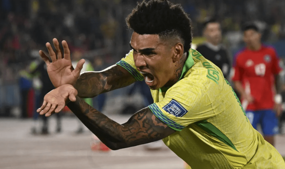 Brasil vence o Chile de virada por 2 a 1 nas Eliminatórias da Copa de&nbsp;2026