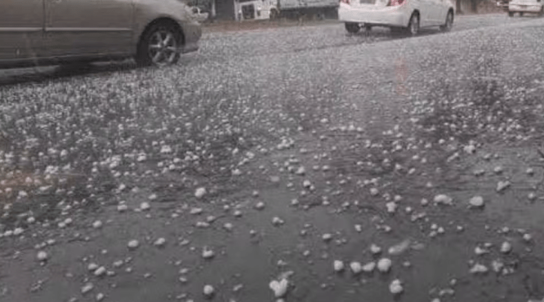 Chuva de granizo atinge cidades do noroeste paulista nesta quinta-feira&nbsp;(31)