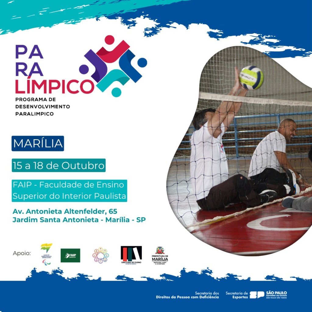 Secretaria Municipal de Esportes de Marília abre vagas para curso de Capacitação Técnica&nbsp;Paralímpica