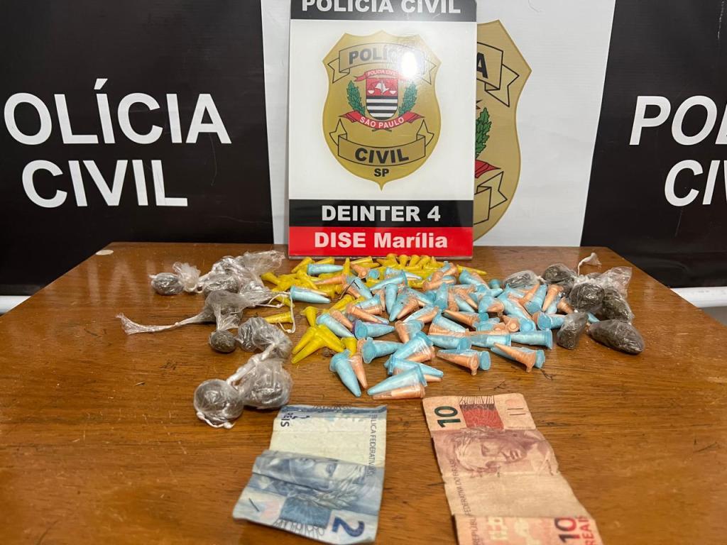Polícia Civil de Marília apreende adolescente por tráfico de drogas na Zona&nbsp;Norte