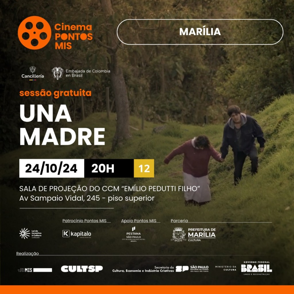 Sessão Pontos MIS exibe em Marília ‘Una Madre’ nesta quinta-feira às 20&nbsp;horas