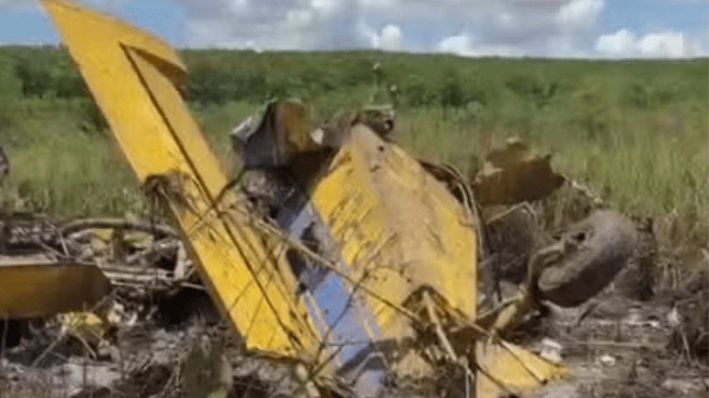 Piloto Morre após Queda de Avião Agrícola em Fernandópolis Região Noroeste do&nbsp;Estado