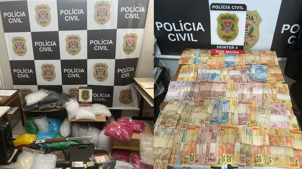 Polícia Civil realiza operação contra quadrilha de tráfico de drogas em&nbsp;Marília