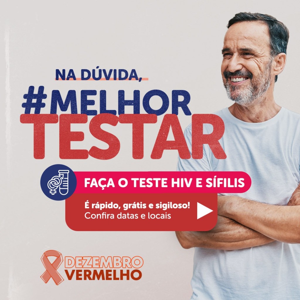 Saúde de Marília promove até o próximo dia 6 a Campanha Fique Sabendo com testes de HIV e&nbsp;sífilis