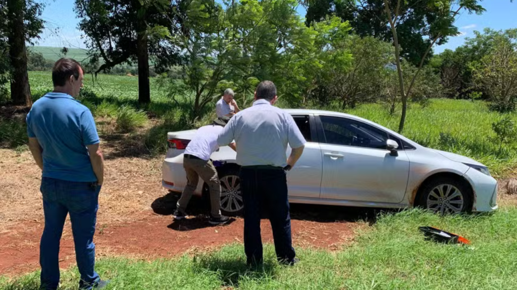 Polícia Civil Localiza Carro Roubado Após Assalto a Casa de Diretor de Indústria de Alimentos na&nbsp;Região