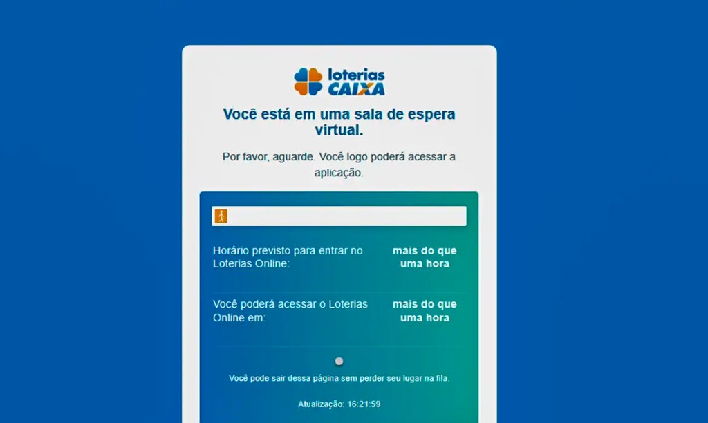 Mega da Virada: site Loterias Caixa tem fila de espera para&nbsp;apostar