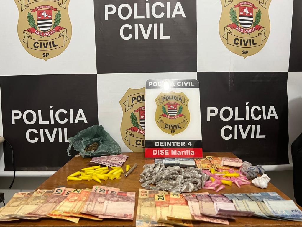 Polícias Civil e Militar prendem um suspeito de tráfico e apreendem um menor, em operação na Zona Norte de&nbsp;Marília