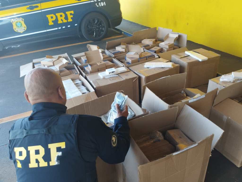 PRF apreende 1.000 roteadores sem comprovação de&nbsp;origem