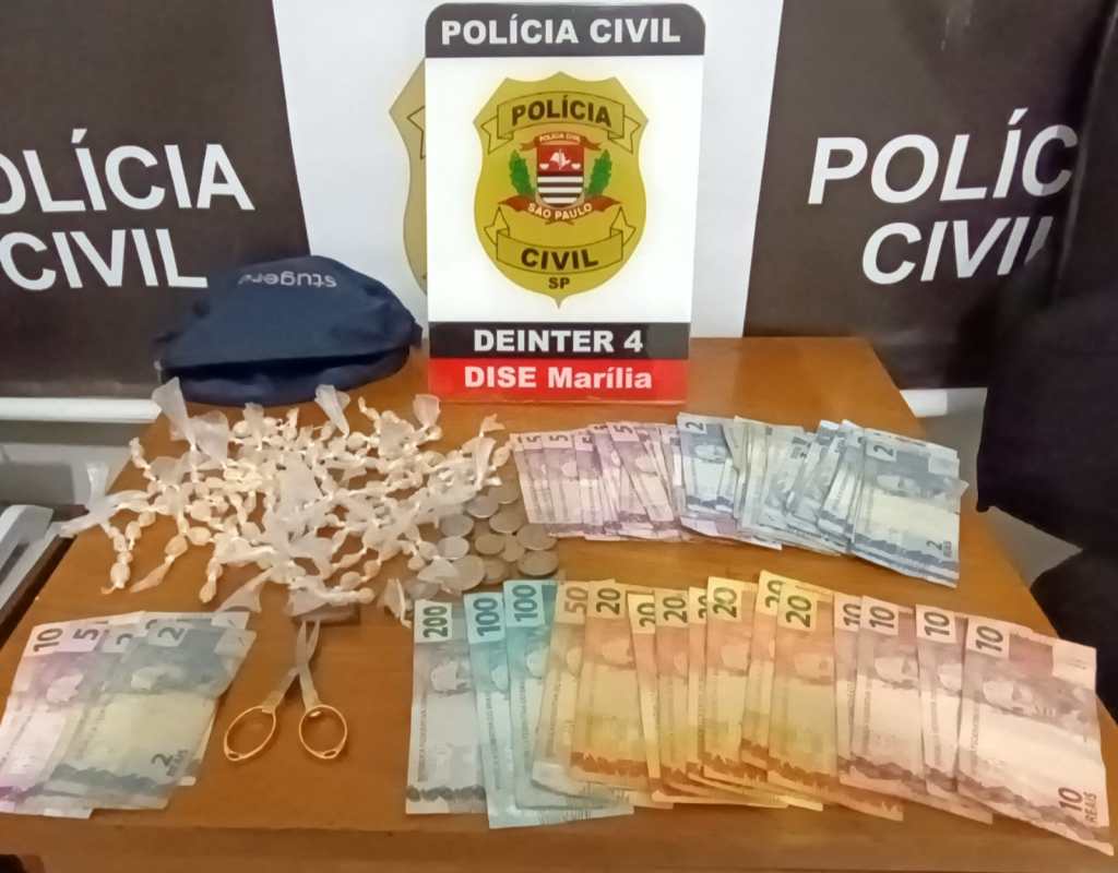 Polícia Civil de Marília prende duas pessoas por tráfico de drogas e apreende menor na zona&nbsp;Sul
