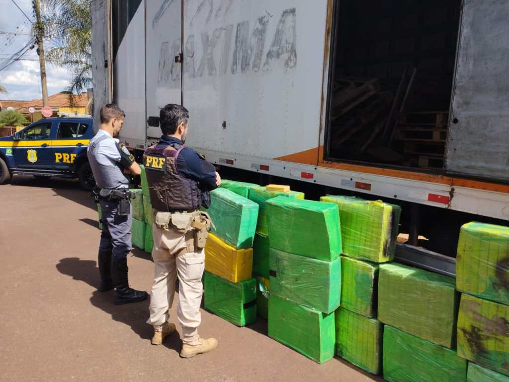 970 quilos de Maconha são Apreendidos em Ação Conjunta da PRF e PMR na&nbsp;Região