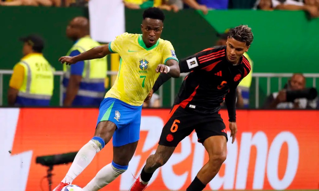 Vinicius Júnior decide e Brasil derrota Colômbia pelas&nbsp;Eliminatórias