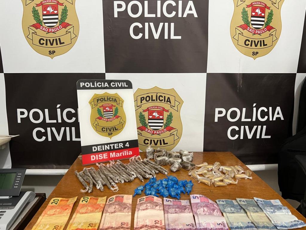 Adolescente de 15 anos é apreendido em flagrante por tráfico de drogas pela Polícia Civil em&nbsp;Marília