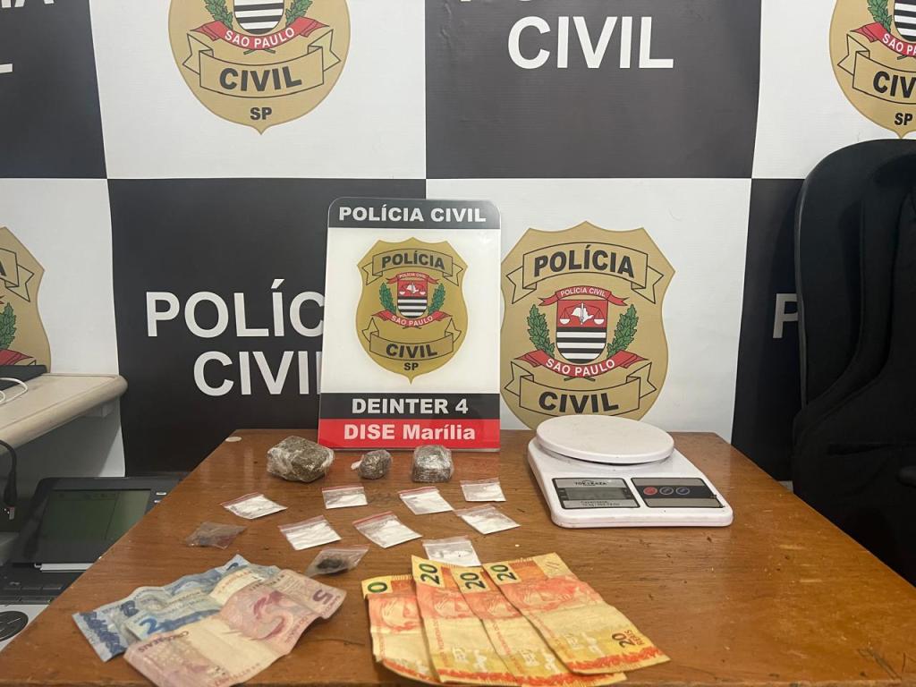 Polícia Civil de Marília Prende Homem em Flagrante por Tráfico de Drogas no Jardim Triste&nbsp;Cavichioli