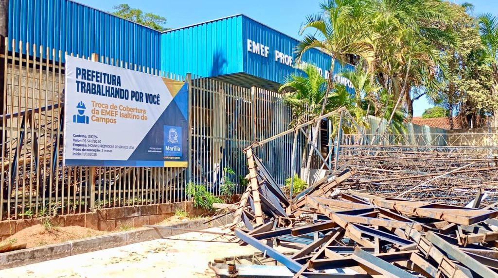 EMEF Isaltino de Campos na Zona Norte de Marília recebe melhorias com&nbsp;reforma