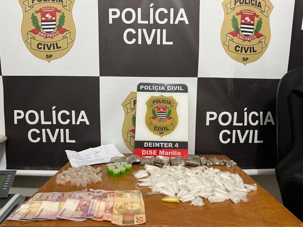 Dupla é presa em flagrante por tráfico de drogas na Zona Norte de&nbsp;Marília