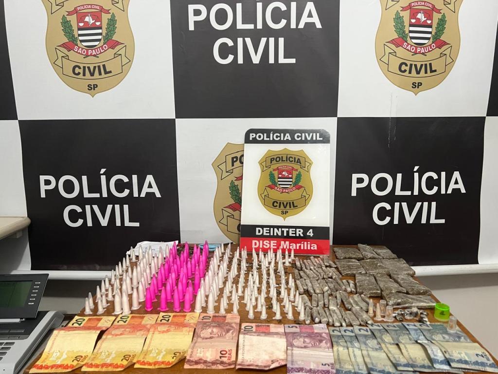 Homem é preso por tráfico de drogas na Zona Norte de&nbsp;Marília