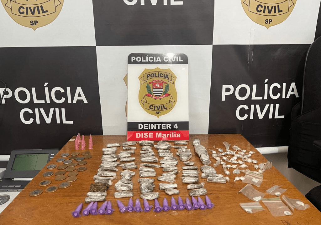 Polícia Civil prende traficante em flagrante no Bairro Jânio Quadros, em&nbsp;Marília