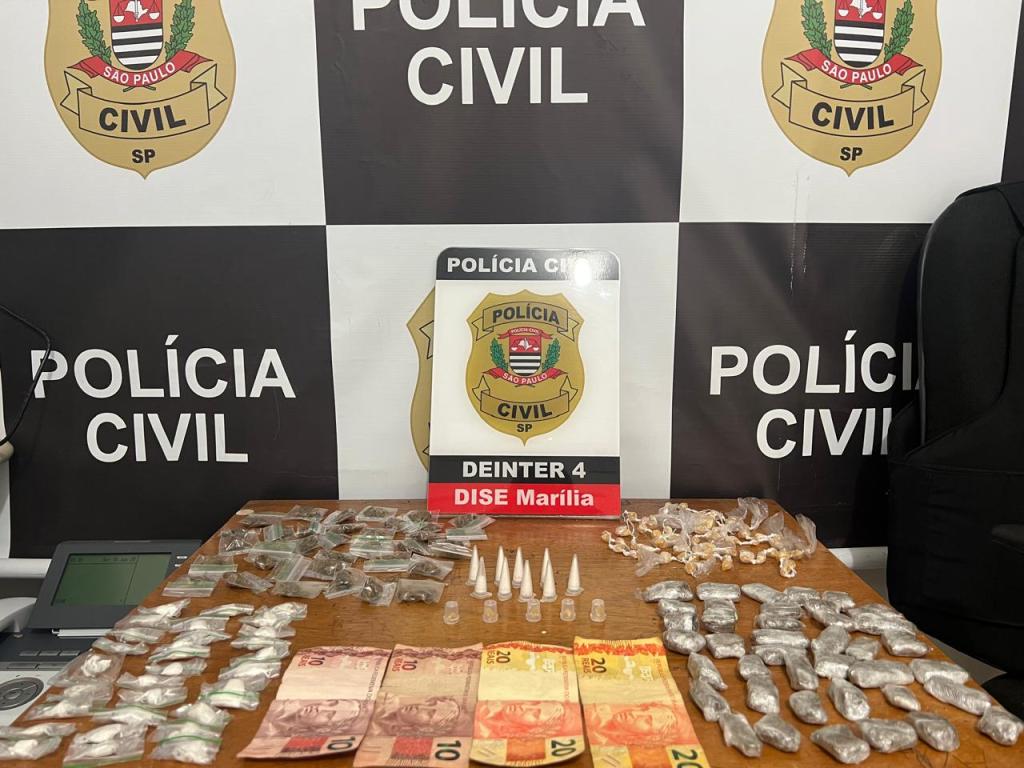 Polícia Civil prende jovem por tráfico de drogas na Zona Norte de&nbsp;Marília