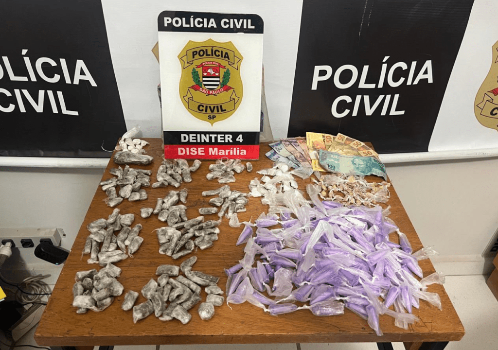 Dois homens são presos por tráfico e associação ao tráfico na zona norte de&nbsp;Marília