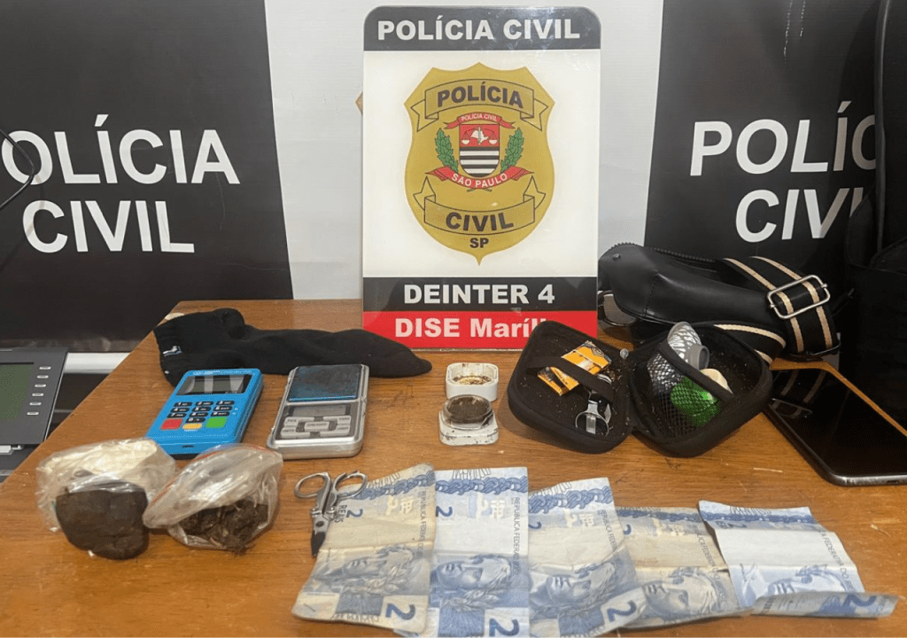 Polícia Civil prende jovem por tráfico de drogas em&nbsp;Marília