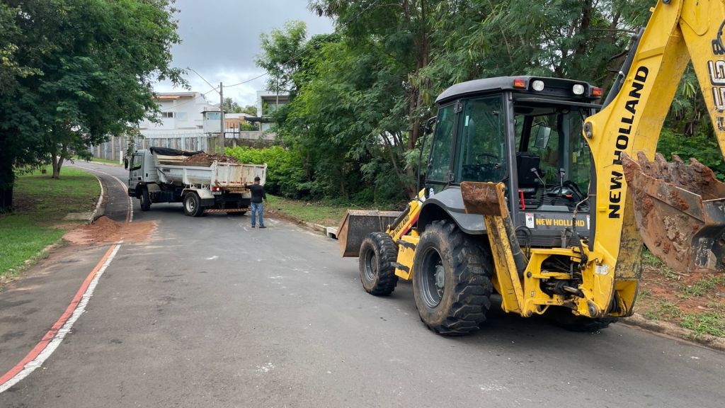 Alameda Joaquim Cavina recebe intervenção para combate à&nbsp;erosão
